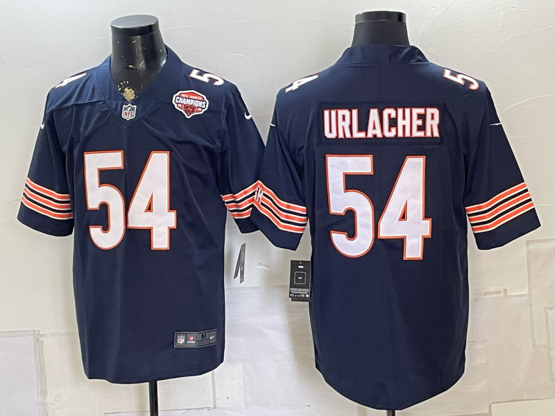 Men 2026 Chicago Bears #54 Urlacher blue Nike Limited NFL Jersey 080805